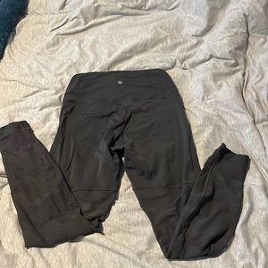 Lululemon leggings. Half mesh. High rise. Size 8. Perfect condition